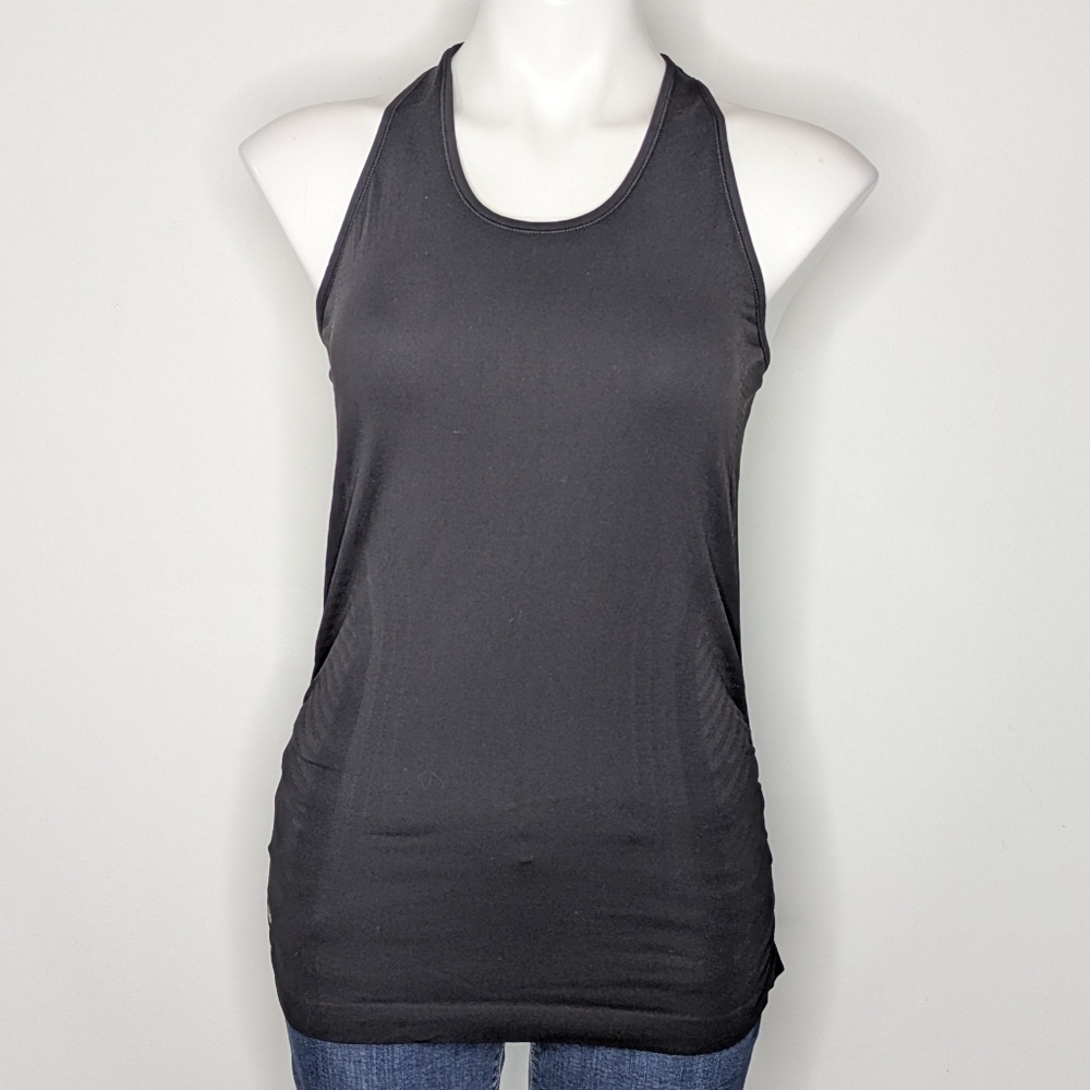 Athleta Black Exercise Workout Gym Athleisure Stretchy Scoop Neck Tank Top S